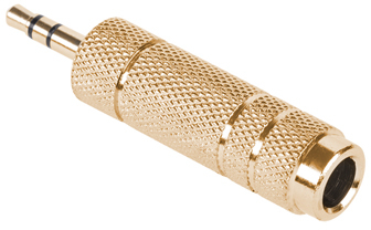 Adaptor Jack 3.5 mm Metalic Gold 6.3 mm Mama 