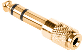 Adaptor Jack 6.3 mm - 3.5 mm Metalic Gold 