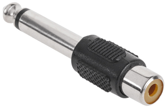 Adaptor Jack 6.3 Mono-rca Femeie 