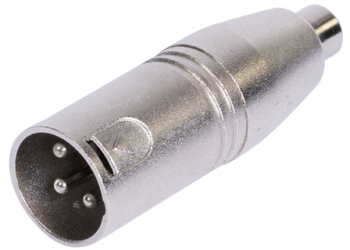 Adaptor Xlr Male - Rca Female Premium