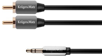 Cablu audio 3.5-2rca 1.8m Kruger&Matz 