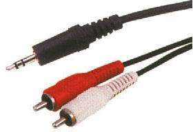 Cablu audio 3.5 mm tata - 2 x RCA tata 15m 
