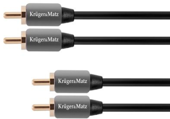 Cablu audio RCA 2 tata &ndash 2 tata 1.8 m Kruger and Matz 