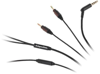 Cablu casti cu microfon 2x jack 1m Kruger&Matz 