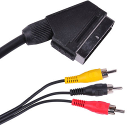 Cablu conexiune EUROSCART-3RCA audio-video 1.5m 