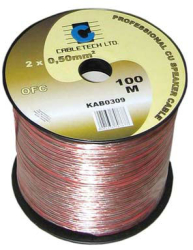 Cablu difuzor OFC 1.5mm 100m 4 role 