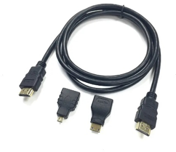 Cablu HDMI 3 in 1 1 5 m negru 