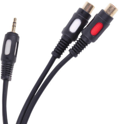Cablu Jack 3.5 - 2 RCA Mama 25 cm 