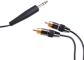 Cablu Jack 6.3 Stereo - 2xrca Tata Lungime 1.8m 