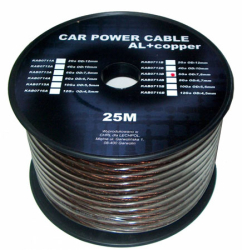 Cablu Putere 2GA 12mm/33.62mm2 25m Al-Cu Negru 