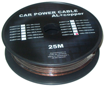 Cablu Putere Aluminiu+Cupru 12ga 3.31mm2 25m N 