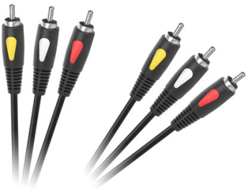 Cablu RCA 1.8m Eco-line Cabletech 3RCA-3RCA 
