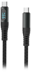 Cablu USB-C - 1m Negru Afisaj 