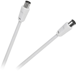 Cablu video RF alb 10m conexiune de calitate. 