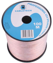 Cabluri difuzor CCA 2x1.5mm transparent 100m oferta limitata 