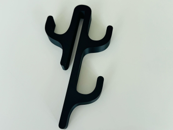 Carlig pentru Cabine de Dus &ndash Suport Umeras Accesorii Baie 3D din PLA Negru Model 3 Agatatori 