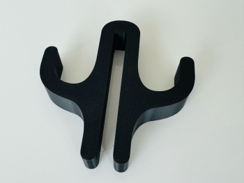 Carlig pentru Cabine de Dus &ndash Suport Umeras Accesorii Baie Model Mirror Printat 3D din PLA Negru 2 Agatatori 