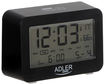 Ceas Alarma Electric Negru Ad60 Adler 