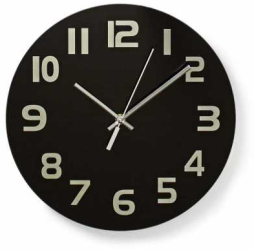 Ceas De Perete Elegant Negru 30 Cm Nedis 