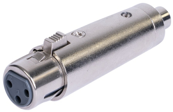 Conversie calitativa semnal audio cu adaptor XLR-RCA metalic. 