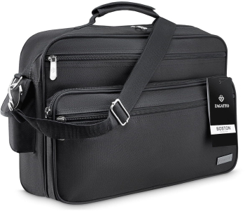 Geanta pentru barbati de serviciu geanta de umar solida negru 43x29x19 cm Zagatto ZG142 