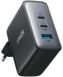 Incarcator retea Anker 736 100W QC 3.0 2 x USB Type-C 1 x USB Negru A2145G11 