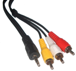 Jack 3.5 4 canale -3 RCA 3m sunet si imagini