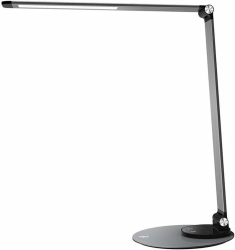 Lampa LED de birou TaoTronics TT-DL22 10W 550 lm 6 Niveluri de Luminozitate Incarcare USB Control Touch Negru Clasa energetica F 