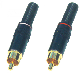Mufa Rca Metalica Aurita