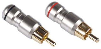 Mufa RCA metalica cu cablu de 6mm. 