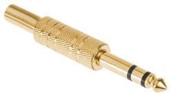 Mufa Stereo Jack 6.3mm Aurita Metal 