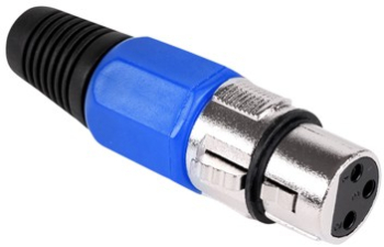 Mufa XLR Feminin Culoare Albastra 