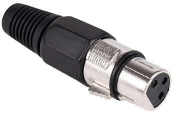 Mufa XLR Mama Neagra Culoare Neagra. 