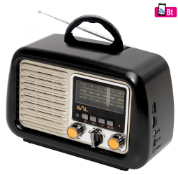 Radio Retro Mp3-bt 3 Benzi 