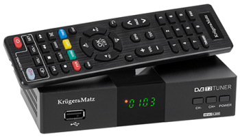 Receptor TV DVB FHD Kruger&matz LED/DTD/T2 PVR EPG 