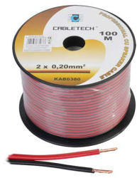 Rola Cablu Difuzor Cupru 2x0.20mm 100m 