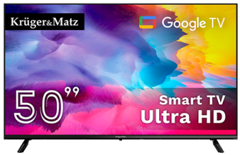 Televizor Smart Google 50 Inch 126cm Ultrahd 4k Kruger&matz 