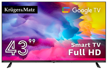 Televizor Smart Google TV 43 Inch H265 108cm Kruger&matz 