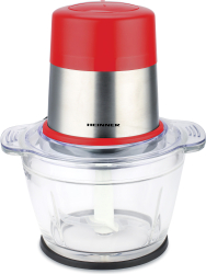 Tocator de legume Heinner Cayenne 1 HMC-D300RD 300W capacitate 1 L bol din sticla lame din inox 2 viteze Rosu 
