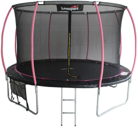 Trambulina Sport Max 3.6 m negru / roz Lean 8341 