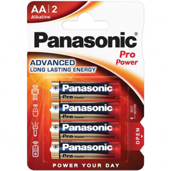 Baterii Alcaline AAA Pro Power Panasonic Blister 4 Bucati. 