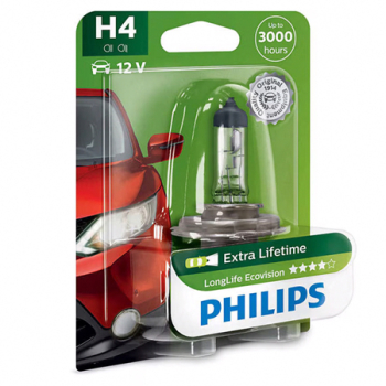 Bec Auto Philips LongLife EcoVision H4 Ecol Economic 