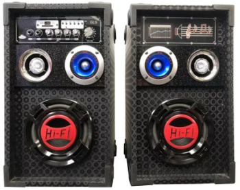 Boxe Audio Profesionale Klausstech Putere 150 W Lumini Rgb Telecomanda Inclusa Radio Fm Conectivitate Bluetooth Slot Sd Card Port Usb 