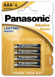 Buc/Bl Set 4 Baterii Alcaline AAA Panasonic 