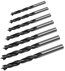 Burghie speciale pentru lemn set 7 piese 3-10mm 