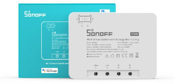 Buton inteligent Wi-fi cu monitorizare a consumului electric Sonoff Powr3 25a/5500w . 