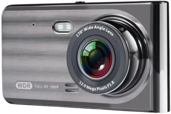 Camera auto DVR s-Eye Fata/Spate 1080P Touch 4 senzor G vedere nocturna unghi 170 Argintiu 