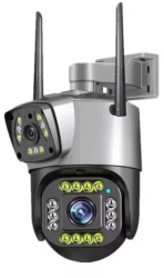 Camera de Supraveghere IP Wi-fi Dubla Inteligenta 360 8MP 4K 1080 P Zoom Optic 10X Detectie Miscare Night Vision Alerta Miscare 
