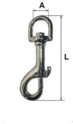 Carabina Breloc Arc Inel Rotativ 14x76 mm 