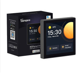 Comutator de perete inteligent Sonoff Nspanel Pro negru 
